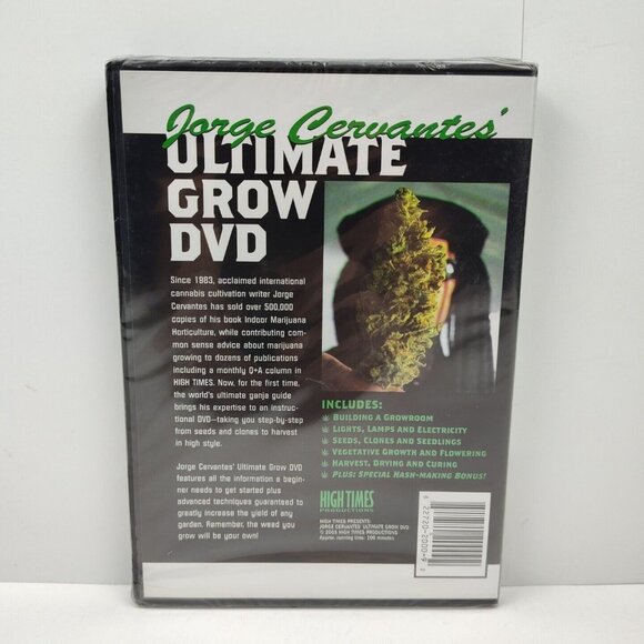 High Times Presents Jorge Cervantes: Ultimate Grow (DVD, 2006) Brand New Sealed - Picture 2 of 4